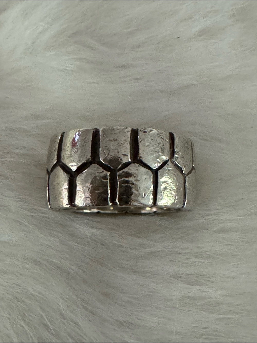 Mignon Faget Sterling Silver Tortoise Shell Ring